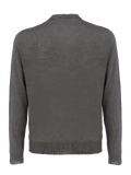 T-Shirt M/L for man 100% Capri linen dark grey t-shirt back