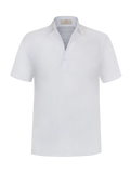 Camicia Portofino for man 100% Capri linen white t-shirt front