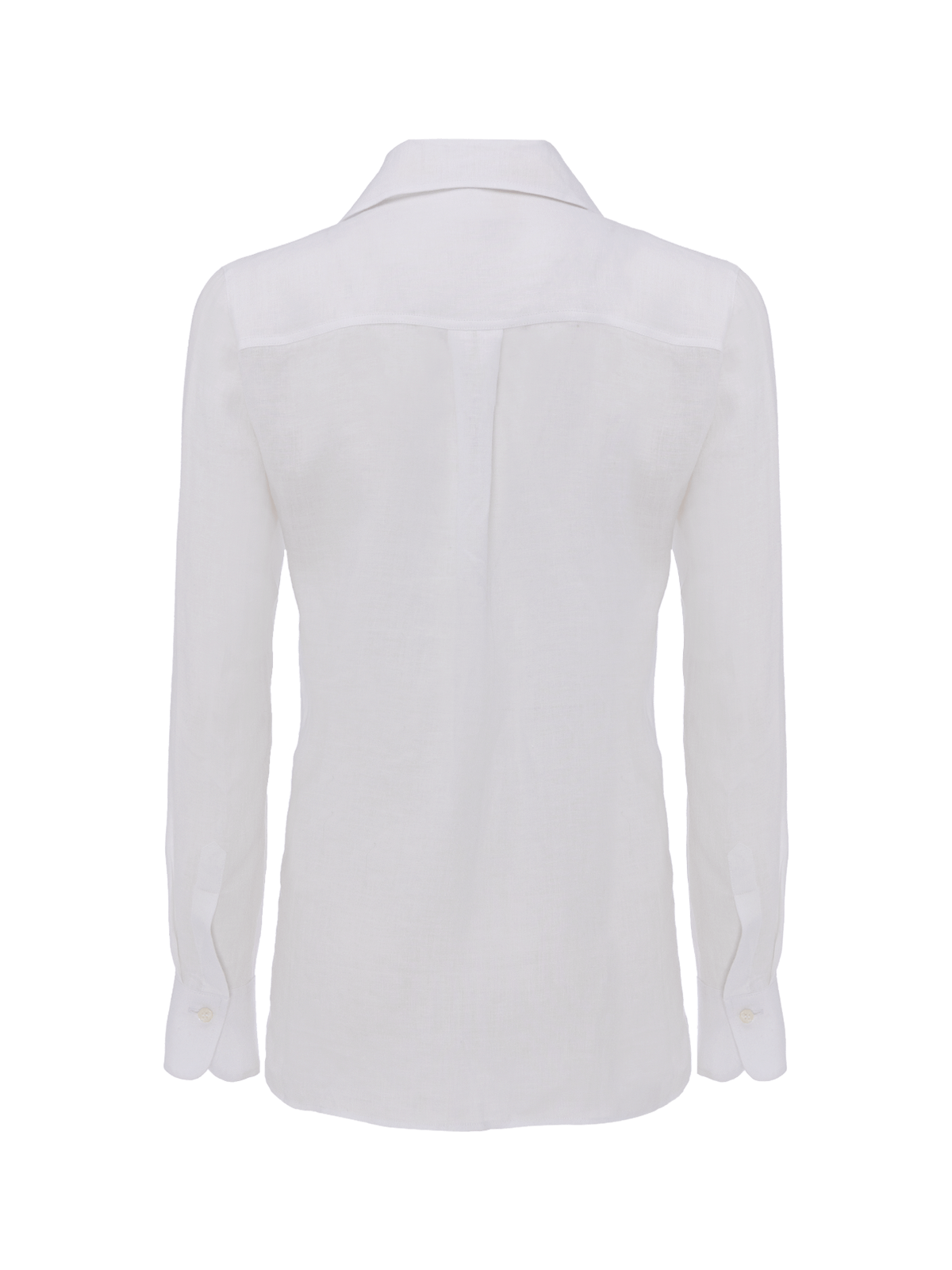 Classy linen shirt for woman 100% Capri white shirt  back