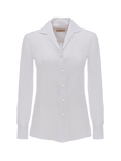 Classy linen shirt for woman 100% Capri white shirt front