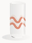 drink glass coral fluid 100% Capri design