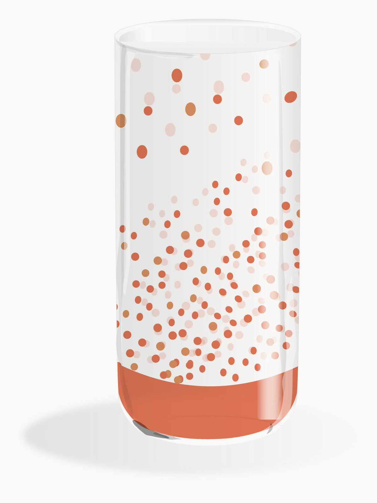 Drink Glass Coral Rain design 100% Capri 