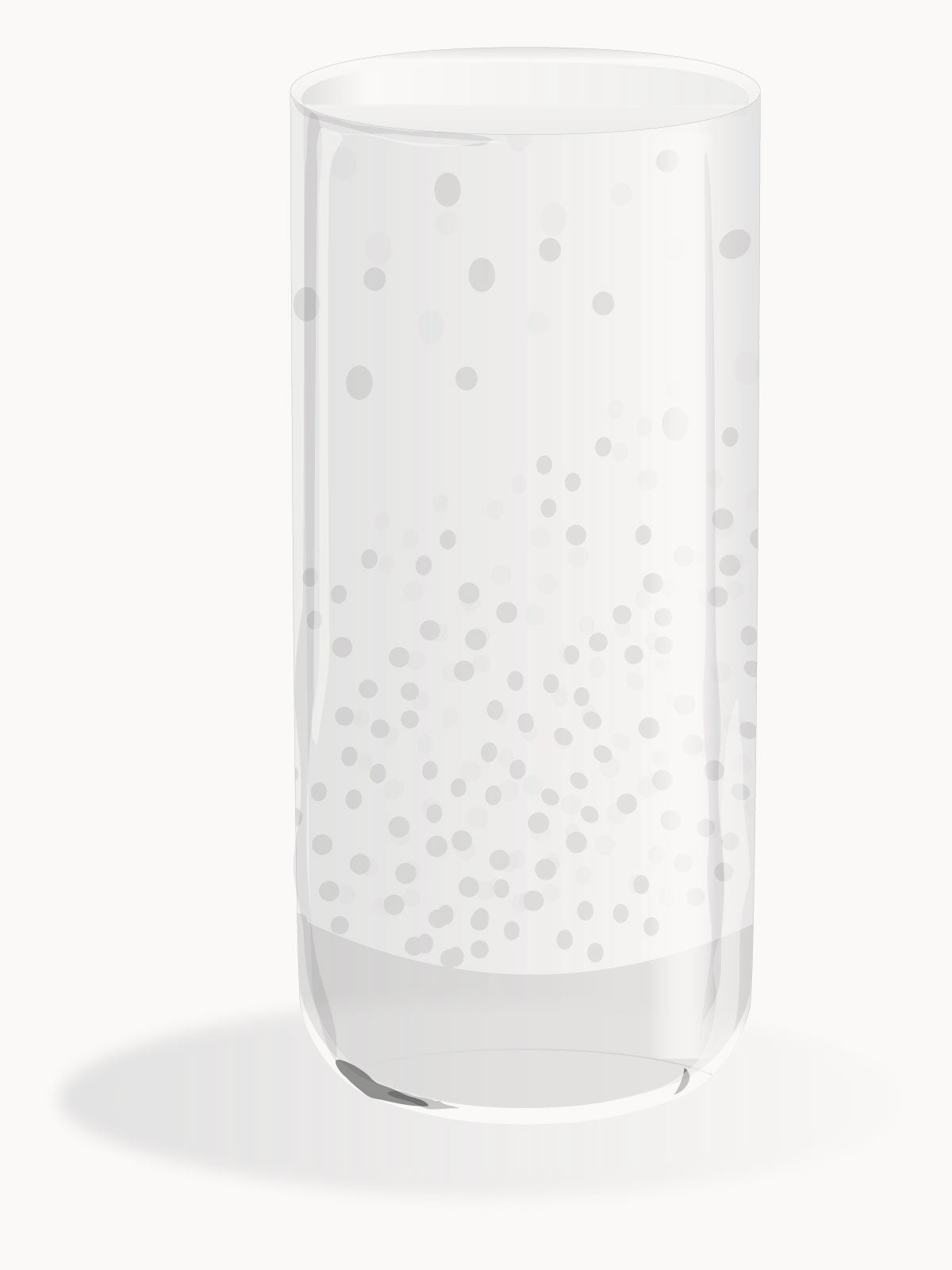 Drink Glass White Rain design 100% Capri