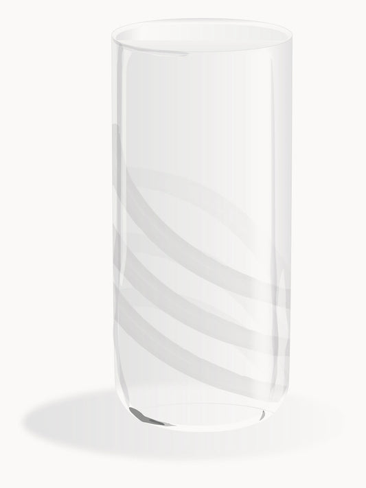 drink glass white saturn 100% Capri design