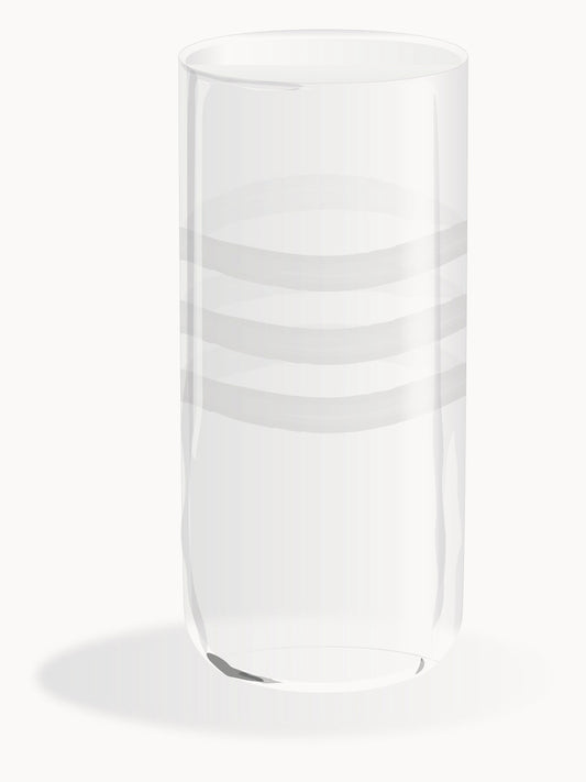 drink glass white zoom 100% Capri design