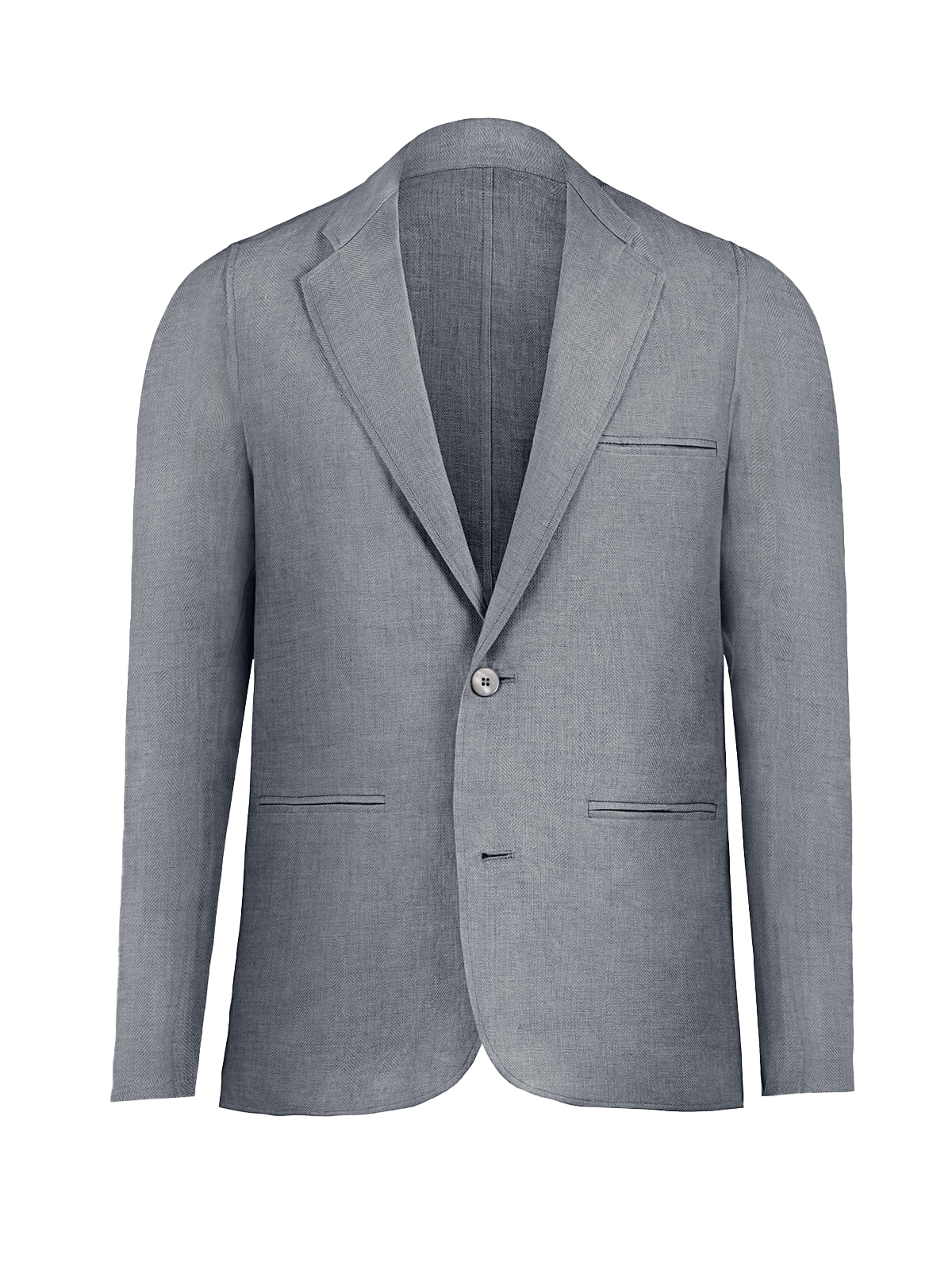 Giacca Sud Man 100% Capri dark grey linen jacket front