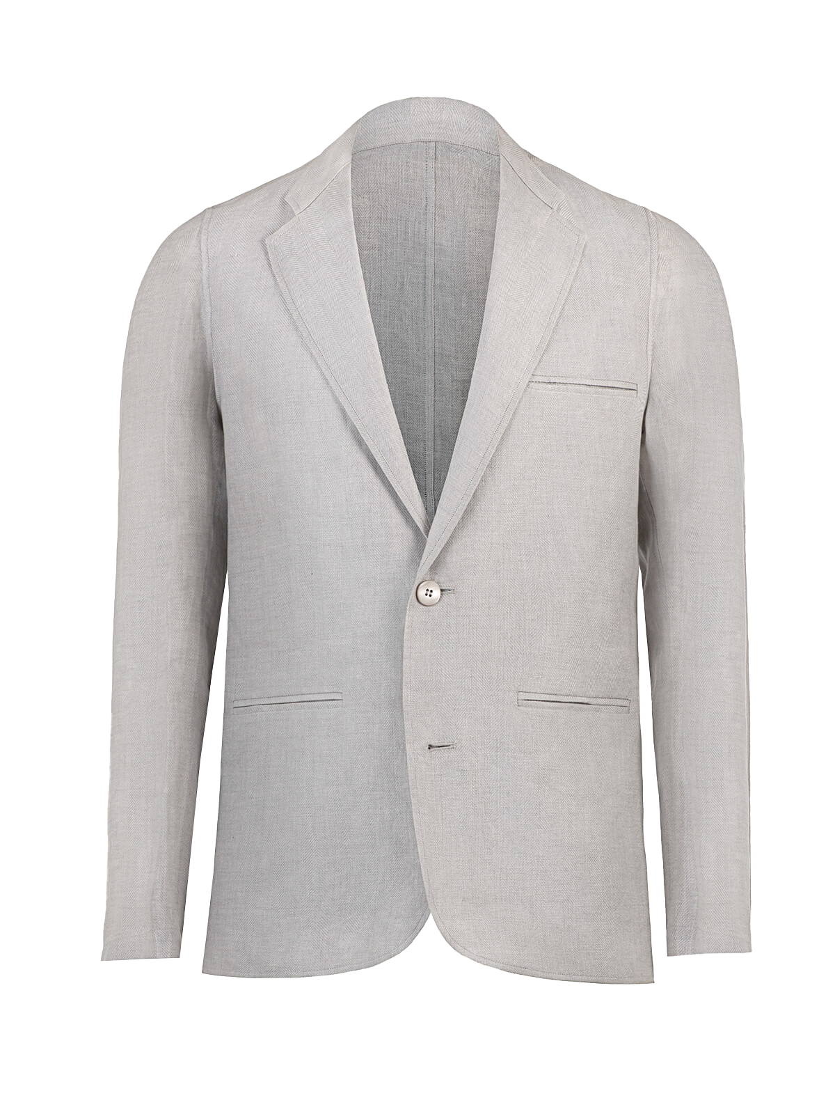 Giacca Sud Man 100% Capri light fgrey linen jacket front