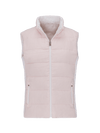 Gilet Ischia reversible for woman 100% Capri pink linen gilet front
