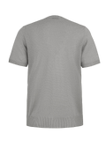 T-Shirt M/C 100% Capri light grey linen t-shirt back