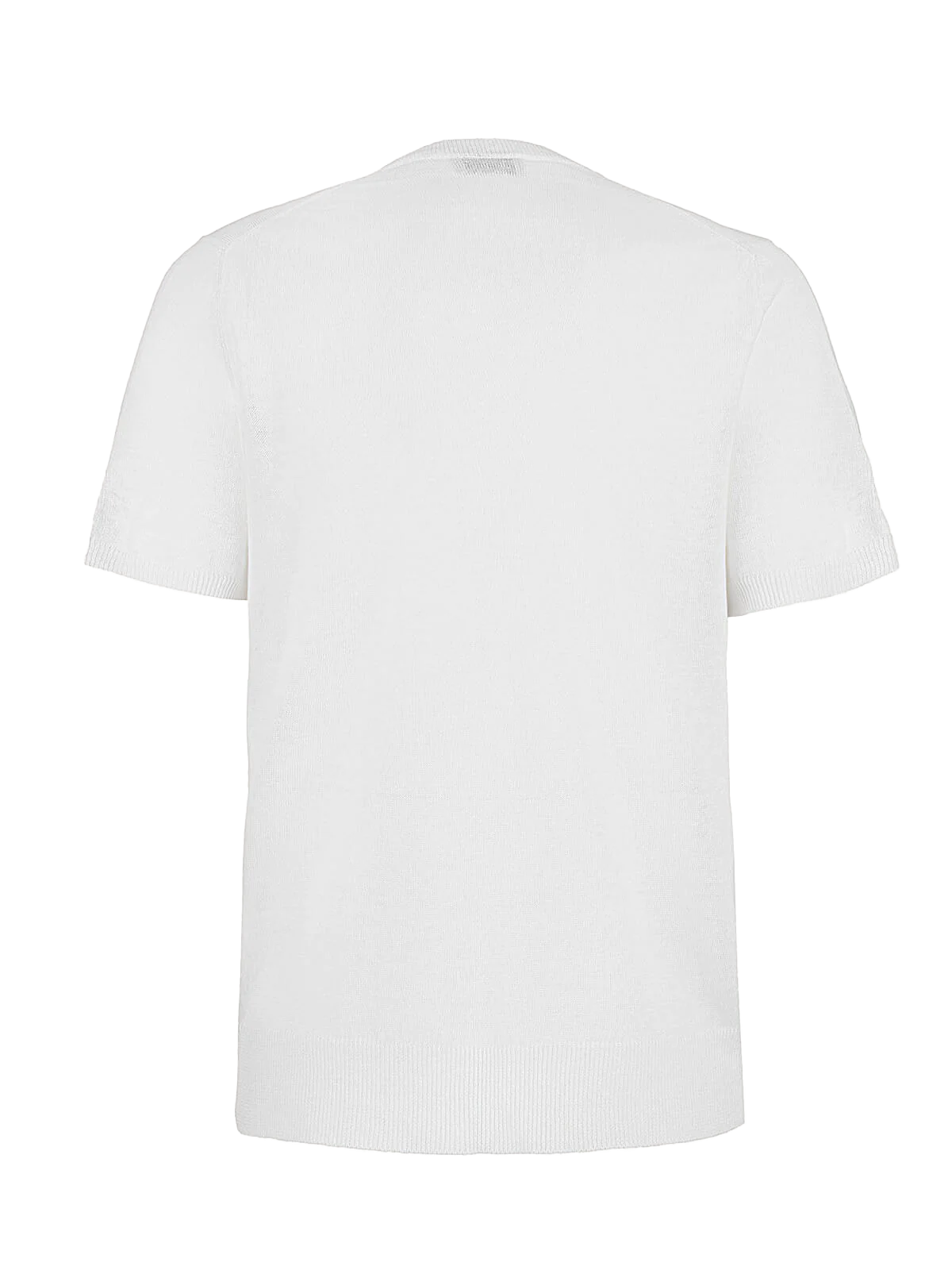 T-Shirt M/C 100% Capri white linen t-shirt back