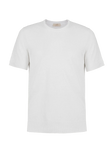T-Shirt M/C 100% Capri white linen t-shirt front