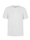 T-Shirt M/C 100% Capri white linen t-shirt front