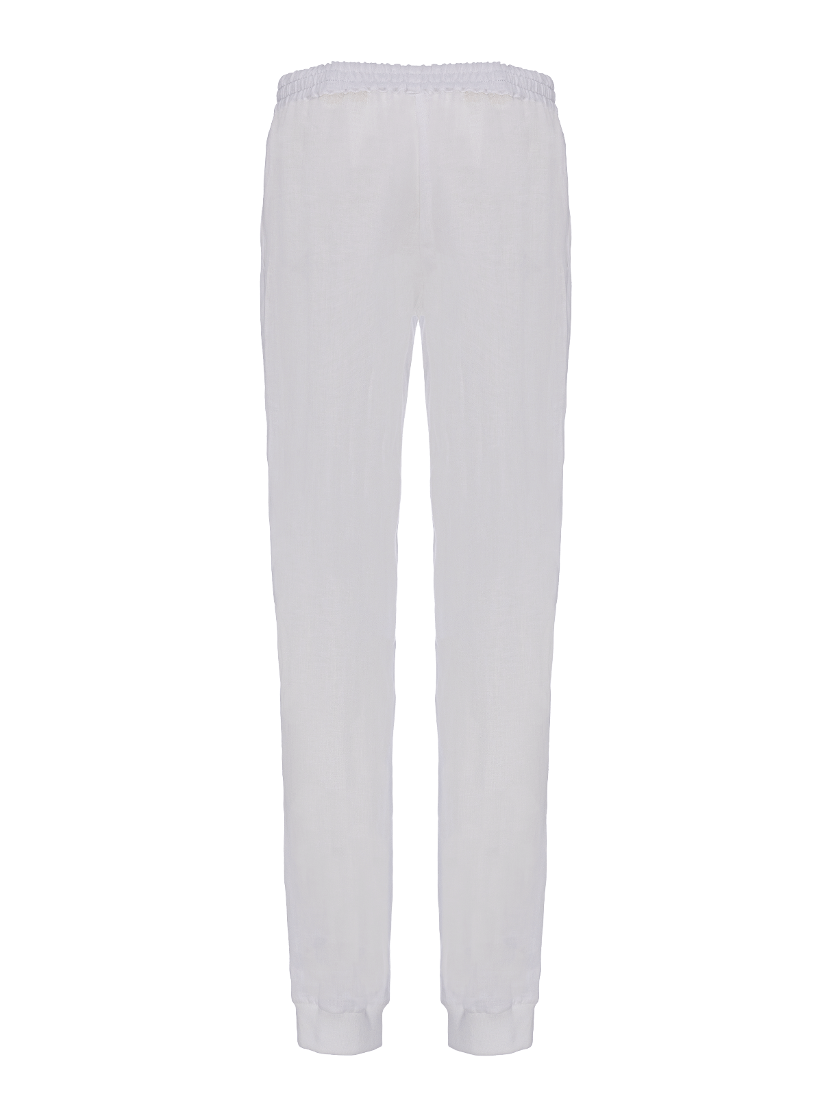 Miami Linen Pants for woman 100 % Capri linen white pant back