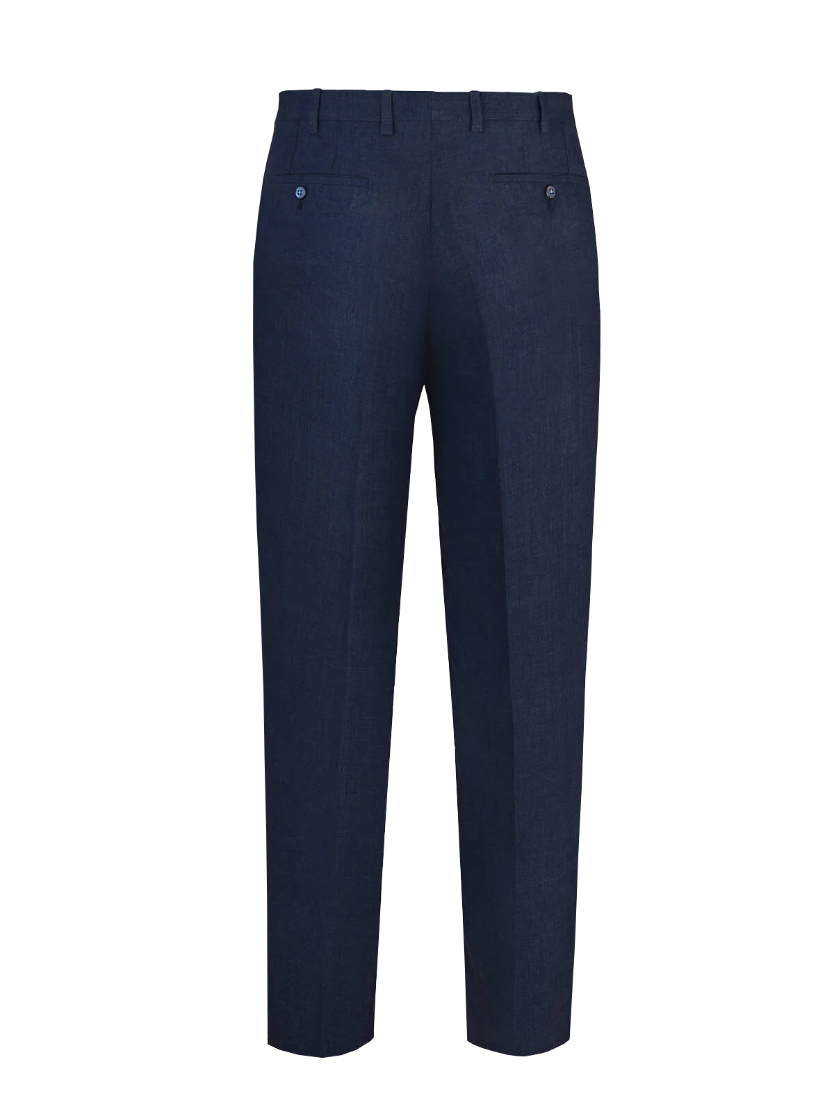 Pantalone Brezza 100% capri for man linen blue trouser  back