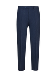 Pantalone Brezza 100% capri for man linen blue trouser front