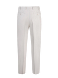 Pantalone Brezza 100% capri for man linen light grey trouser back