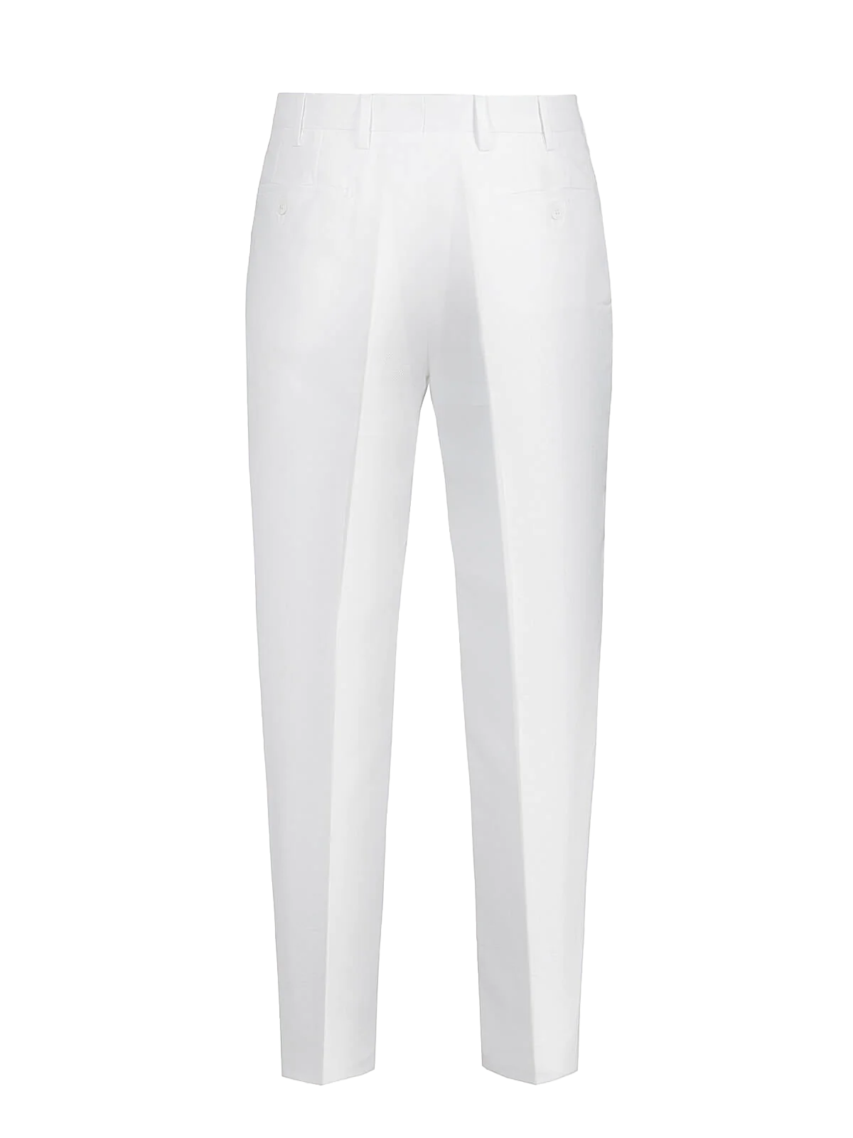 Pantalone Brezza 100% capri for man linen white trouser back