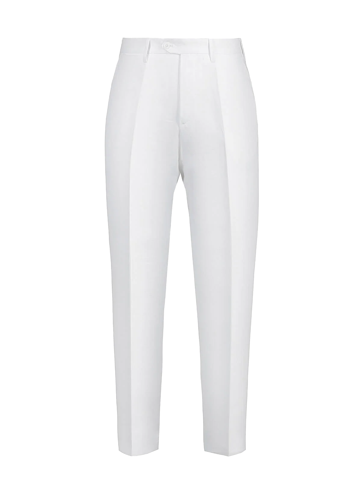 Pantalone Brezza 100% capri for man linen white trouser front