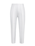 Pantalone Brezza 100% capri for man linen white trouser front