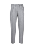 Pantalone Positano 100% capri for Man linen light grey trouser  front