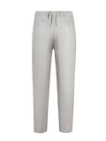Pantalone Positano 100% capri for Man linen nut trouser  back