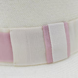 player grand borde for woman 100% Capri elegant pink hat detail