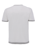  St. Barth linen T-Shirt for man 100% Capri white and light grey linen t-shirt back
