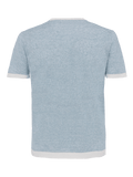 St. Barth linen T-Shirt for man 100% Capri jeans and white linen t-shirt back