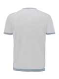 St. Barth linen T-Shirt for man 100% Capri white and jeans linen t-shirt back