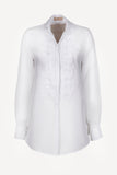 Camicia Nada 100% Capri white linen shirt front