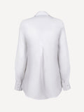 Camicia Nada 100% Capri white linen shirt back