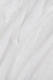 polo miami 100% Capri white linen polo detail