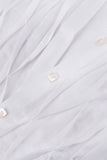 Camicia Dubai New 100% Capri white linen dress  detail