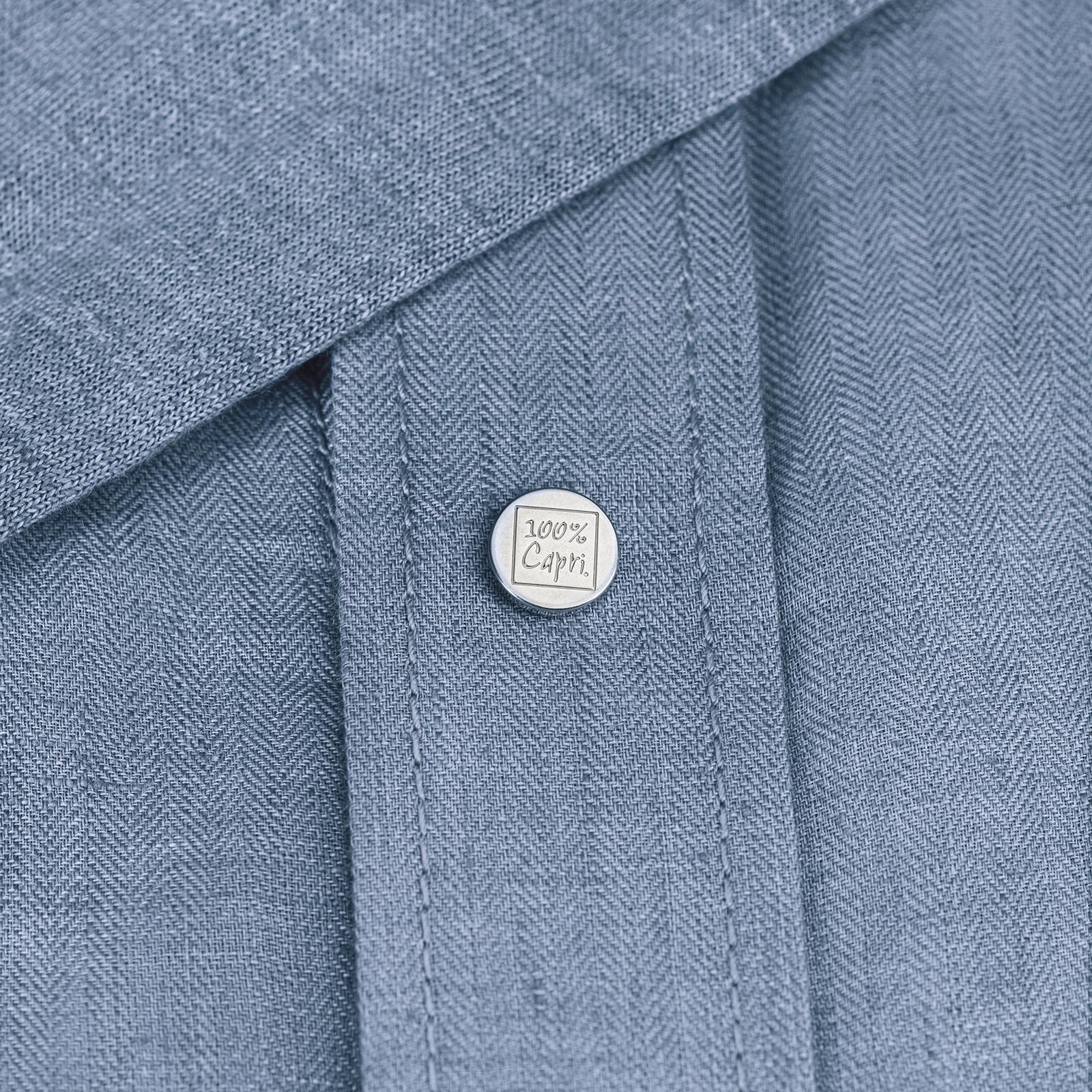 Camicia Cappuccio 100% Capri jeans linen t-shirt detail