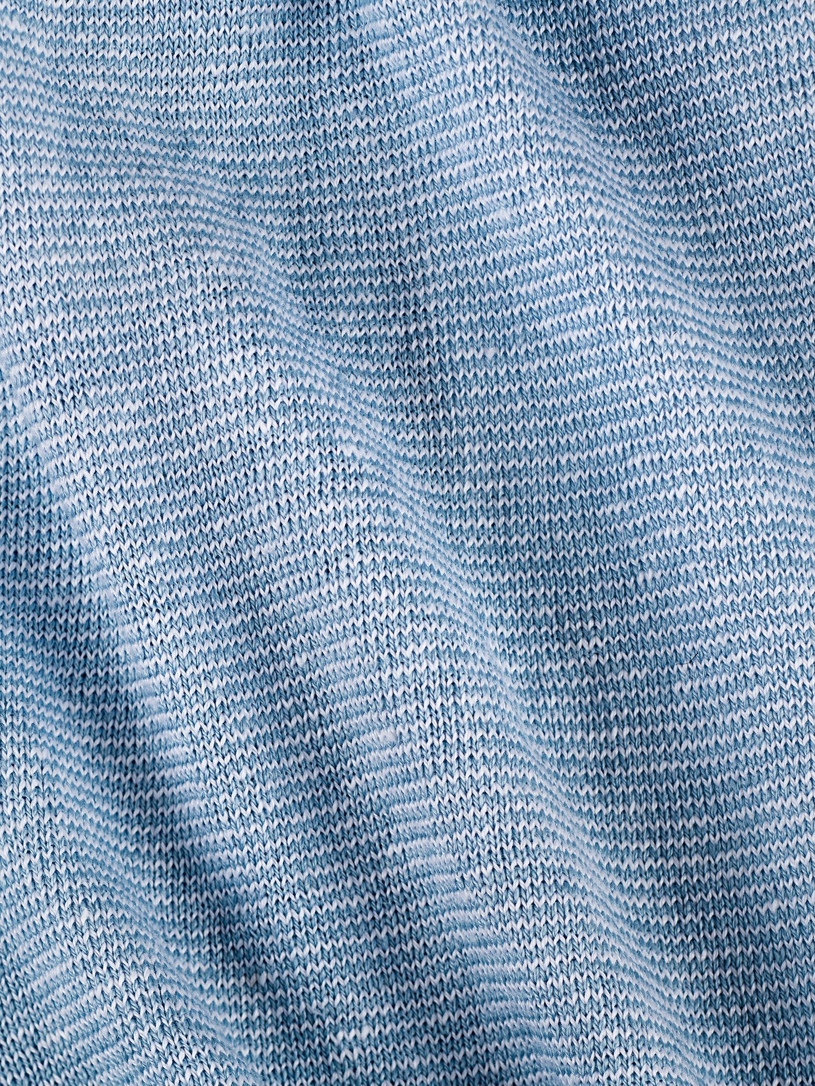 Short Brio 100% Capri blue and white linen short  detail