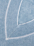 Top Portofino 100% Capri jeans and white linen top detail