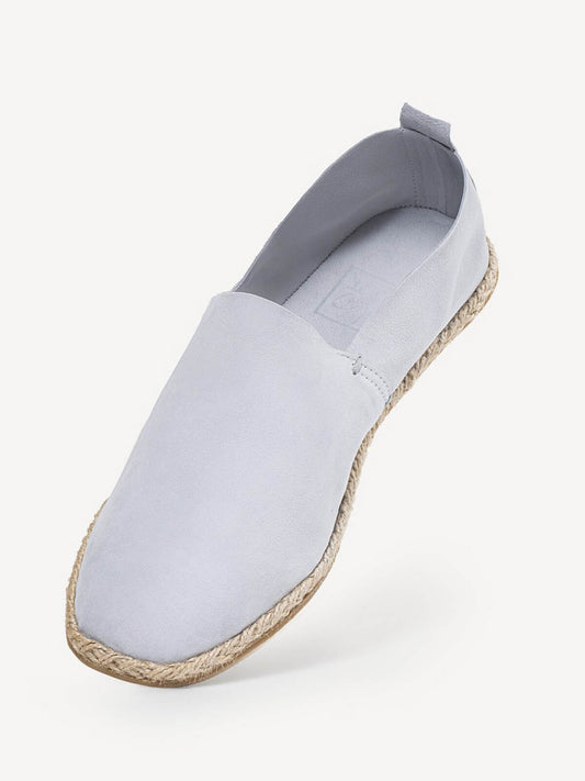 Espadrillas Camoscio for man 100% Capri elegant light grey espadrillas