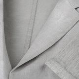 Giacca Sud Woman 100% Capri light grey linen jacket detail