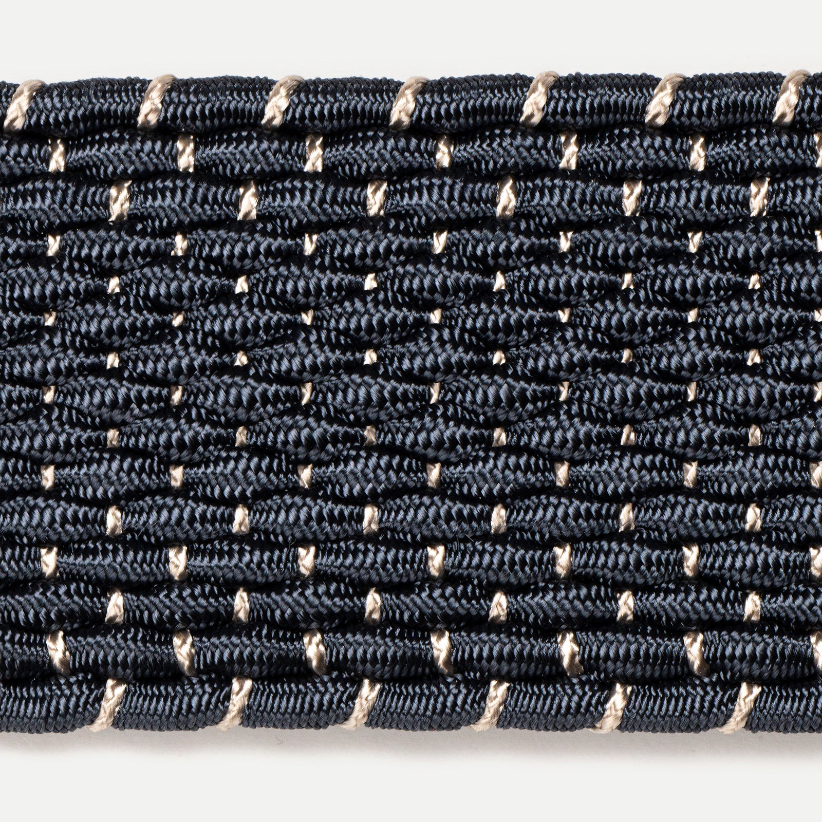 Belt 24/40 bicolor 100% Capri blue and natural color leather belt