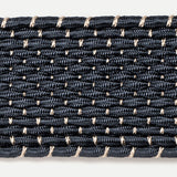 Belt 24/40 bicolor 100% Capri blue and natural color leather belt