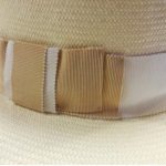 Panama Man 100% Capri beige and white straw hat