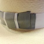 Panama Man 100% Capri grey and white straw hat
