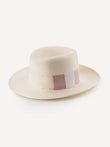 Player Trendy 100% Capri straw pink and white hat 