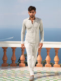 Malta Trouser Man 100 Capri White color front worn