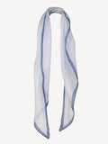 Rhombus Linen Scarf for women 100% Capri white and jeans  linen scarf