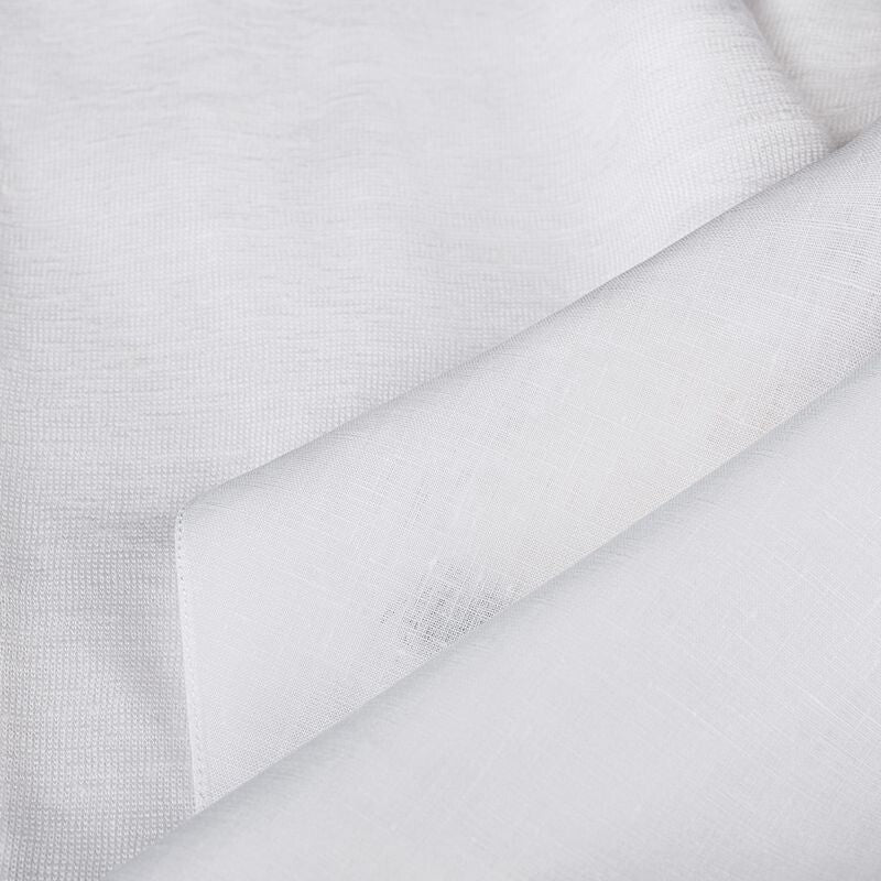 T-Shirt One 100% Capri white linen t-shirt detail