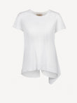 T-Shirt Five 100% Capri white linen t-shirt front