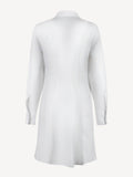 Tunica Line 100% Capri white linen dress back