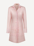 Abito Athina 100% Capri pink linen dress front