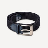 Belt 8/35 monocolor 100% Capri blue leather belt